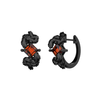 ICEGANG White Gold Plated Copper Earrings Unisex