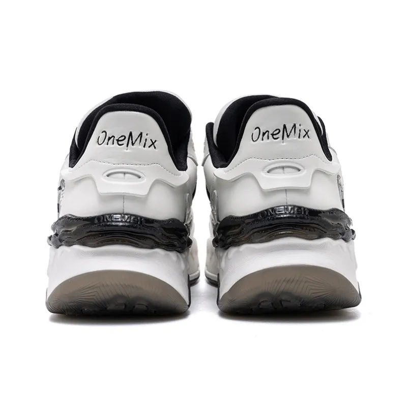 ONEMIX Light Cloud Athletic Shoes Unisex Cream White-4