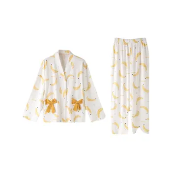 ZAO FU NIAO Pajama Set Women's Apricot