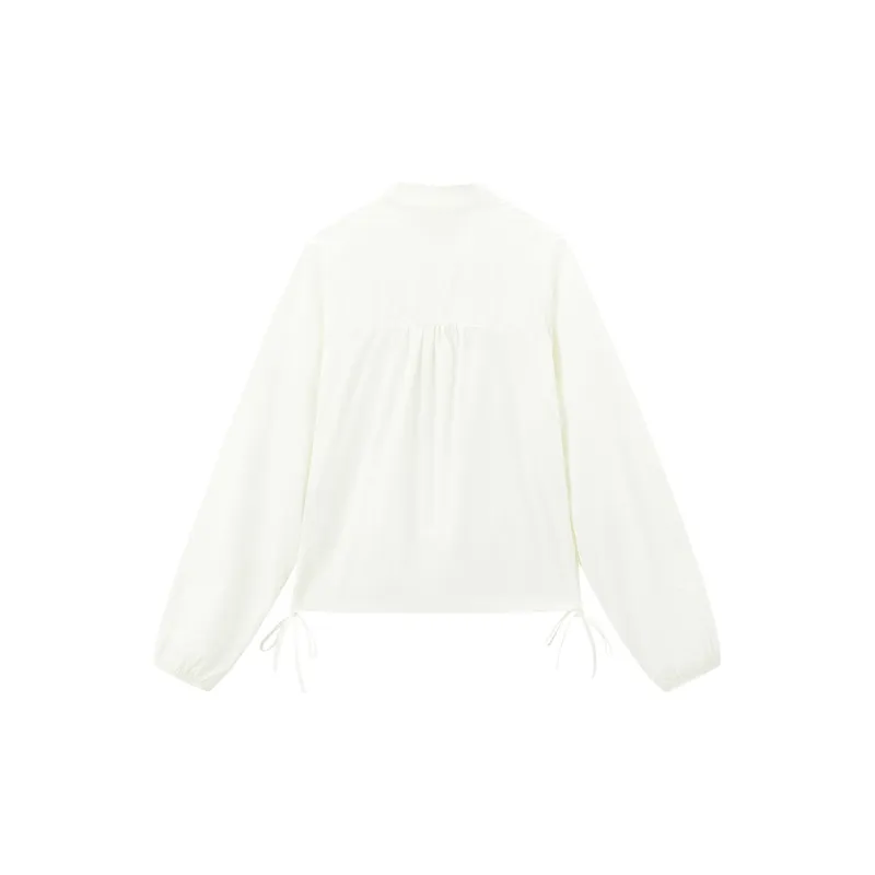 LEDIN Cropped Coat Women's White-1