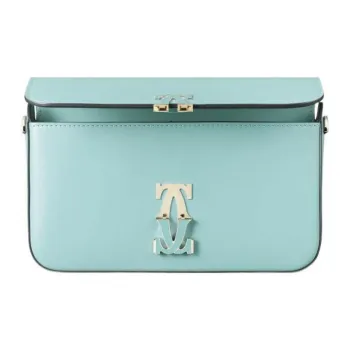 CARTIER C De Cartier Collection Calfskin Crossbody Bag Shoulder Bag Mini Women's Mint Green