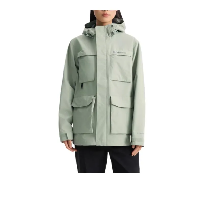 Columbia Waterproof Windbreaker Jacket Unisex Green-0