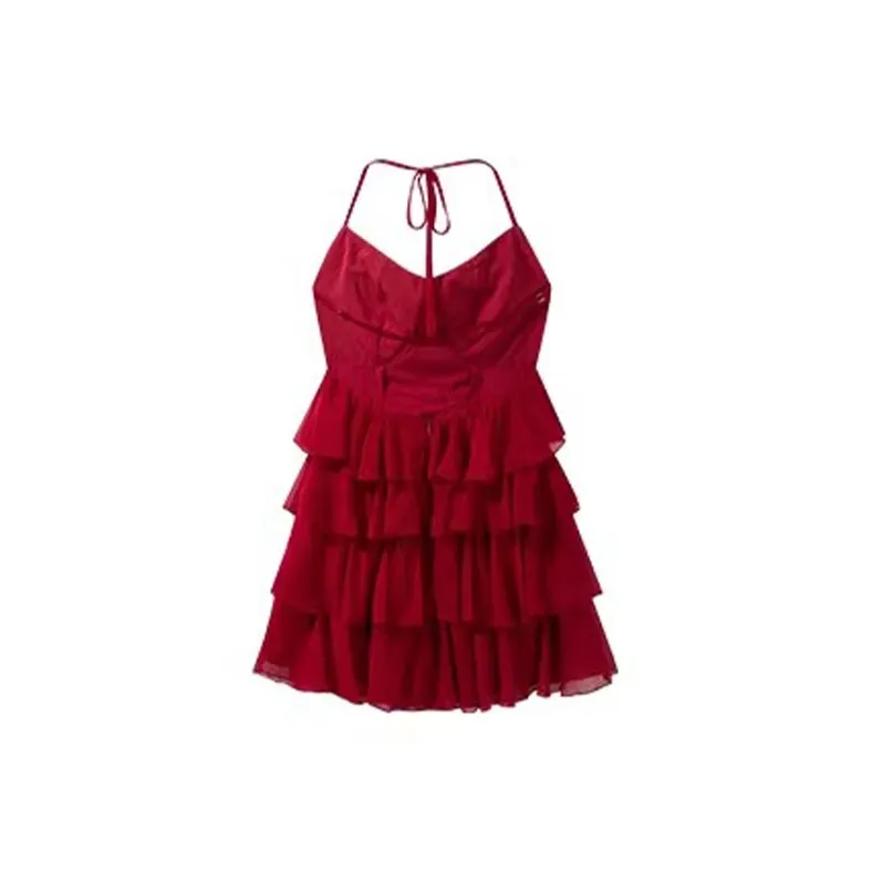ETSE Slip Dresses Women's Red-1