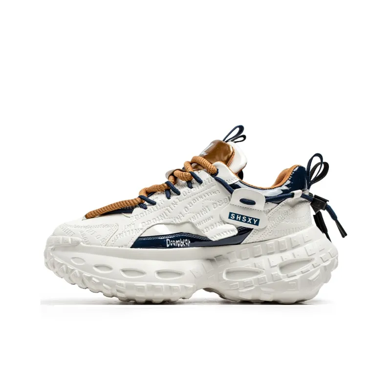 Budding Bear Slip Resistant, Abrasion Resistant, Breathable, Height Increasing Low Top Chunky Sneakers Men's-18