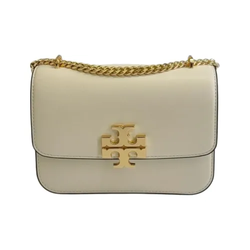 TORY BURCH Eleanor Cow Leather Shoulder Bag Trumpets Women's Warm White