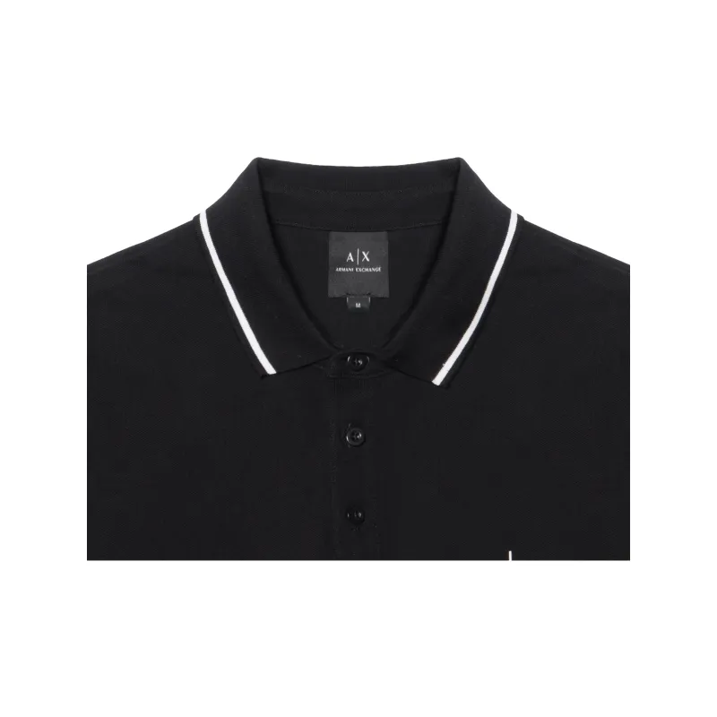ARMANI EXCHANGE Polo Shirts Men Black-7