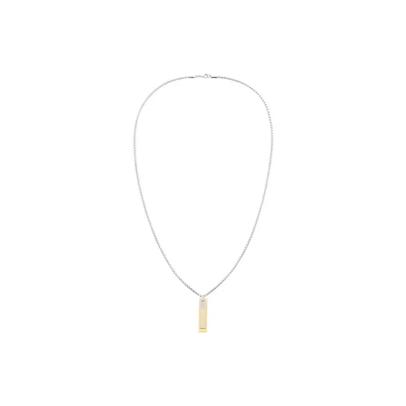 Tommy Hilfiger Stainless Steel Necklaces Men's Silver-1