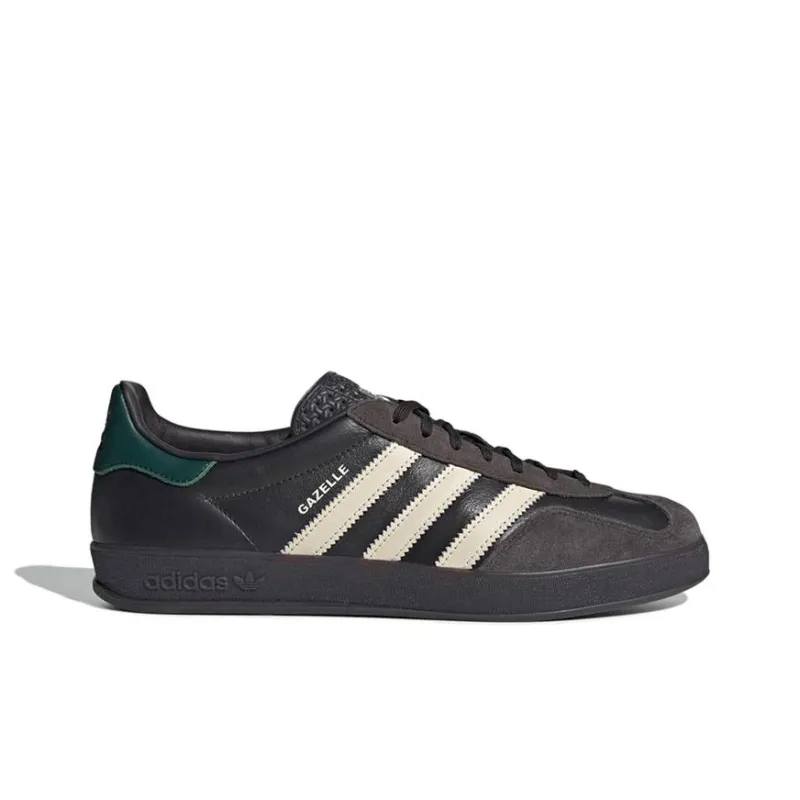 Adidas Gazelle Indoor Leather 'Black Brown Green'-1