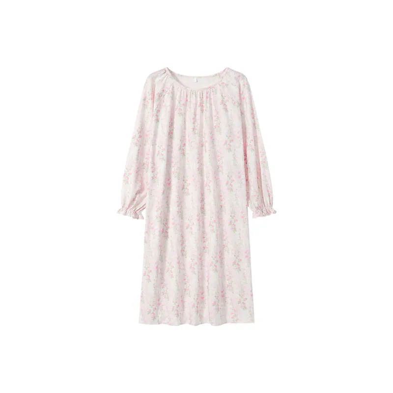 Herbal Primer Nightgown Women's Combo Set-35