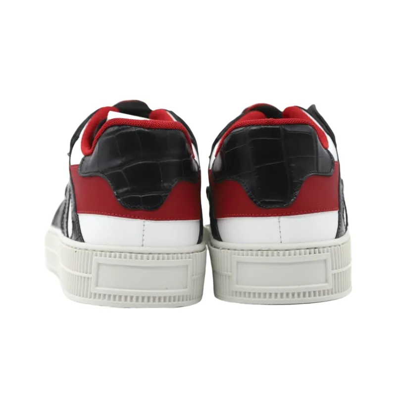 Giuliano Galiano Jeson Low-Top Skateboard Shoes Men's Black Red & Multicolor-3