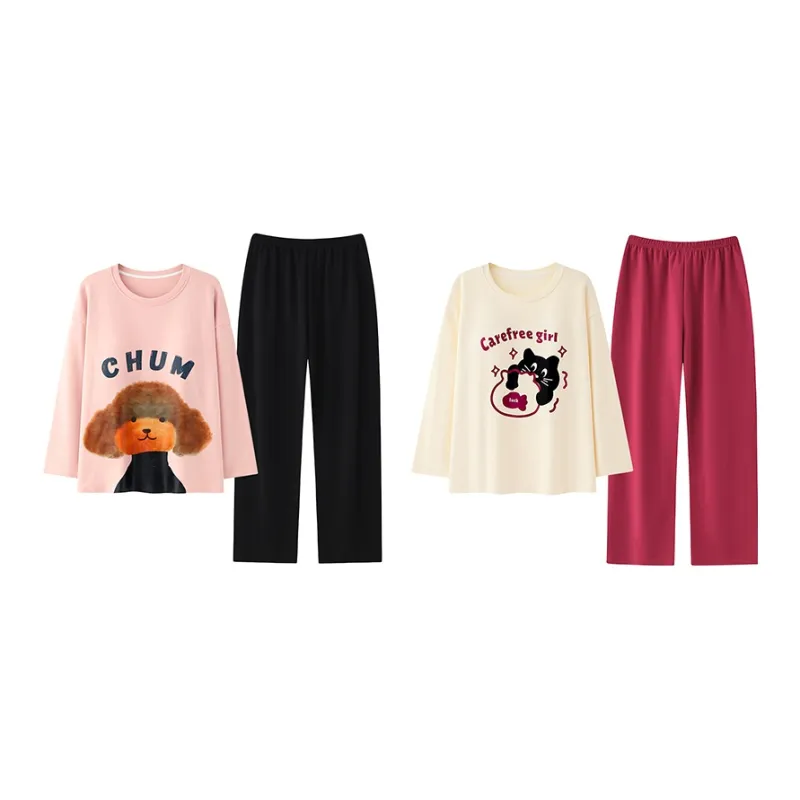 Herbal Primer Pajama Set Women's Combo Set-40