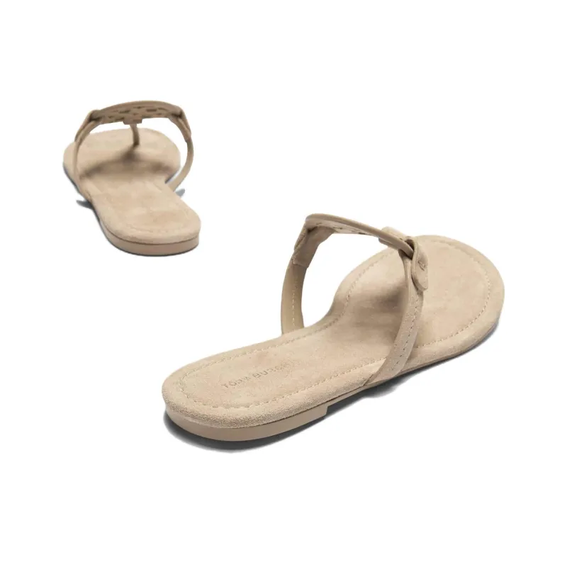 TORY BURCH Miller Rubber Sole Flip Flops Women's Umber-2
