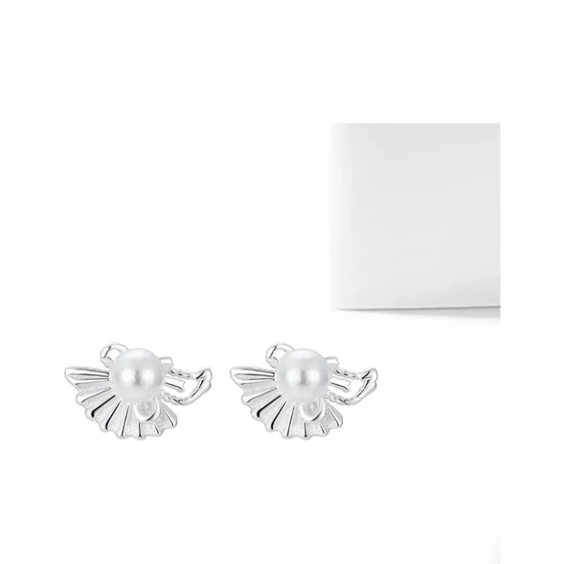 MIDNIGHT MOMENT S999 Silver Stud Earrings Women's-2