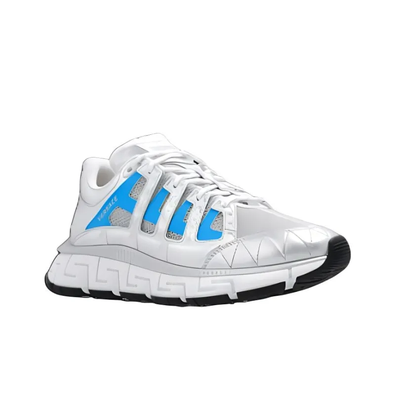 FANSIZHE Trigreca Low Top Casual Shoes Men's Silver-2