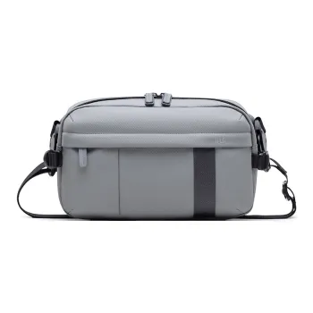 HLA Polyester Shoulder Bag Medium Size Men's Gray
