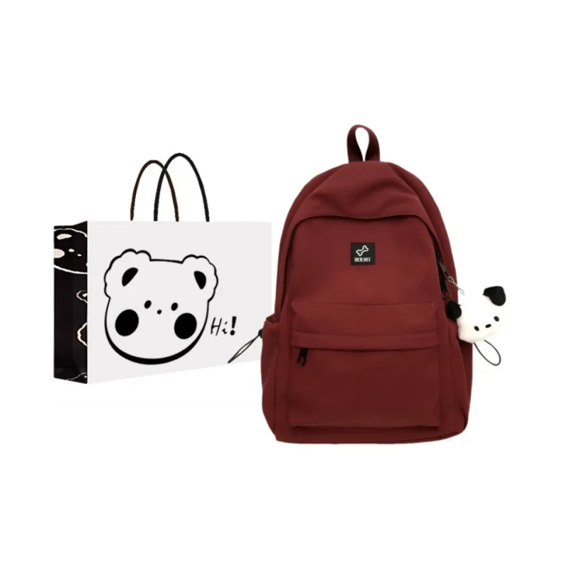NX DOUGHNUT Nylon Classroom Versatile Everyday Commute Backpack Unisex Multicolor-3