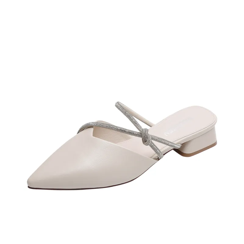 Mulinsen Abrasion Resistant Antibacterial Closed Toe Slippers Women's-0