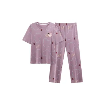 MADALLO Pajama Set Women's Dark Purple