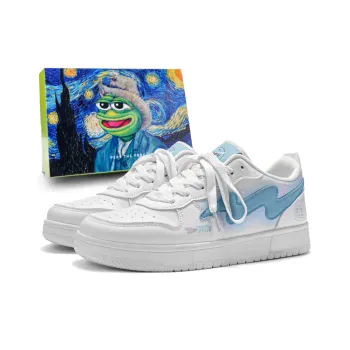 Pepe The Frog Low Top Skateboard Shoes Men's