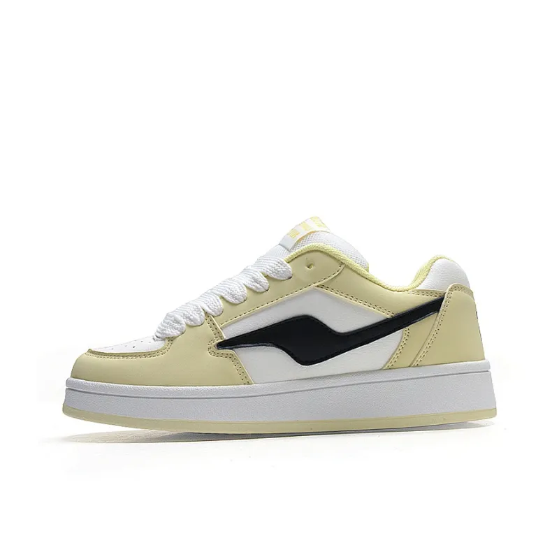 Komanic Design Driven Niche Puffy Shoes Ins Slip Resistant Shock Absorbers Low Top White Sneakers Women's-0