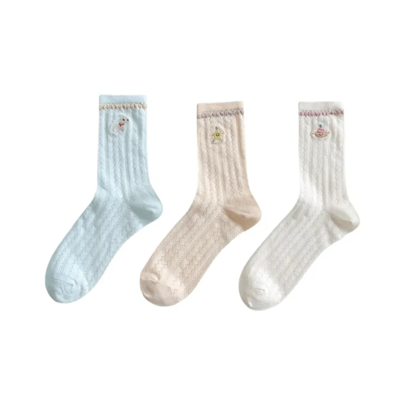 Cheemy Free Mid Calf Socks Women's 3 Pack-12