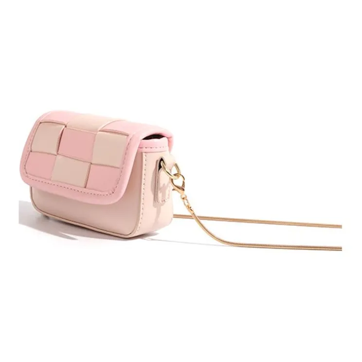 Pivsnu Synthetic Leather Shoulder Bag Women's Pink-3