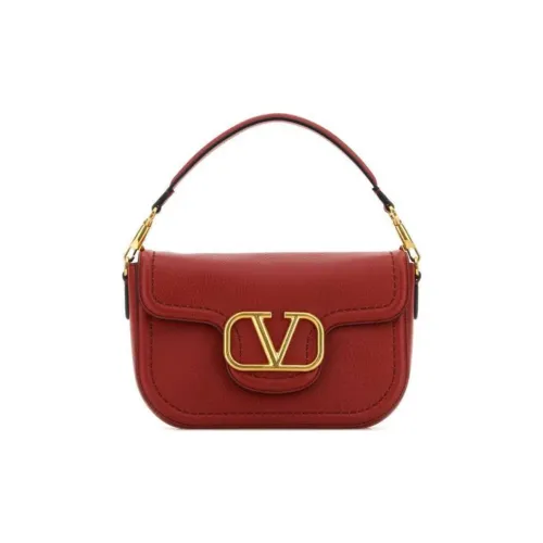Valentino GARAVANIALLTIME Grain Cow Leather One Shoulder Handbag Women's Red