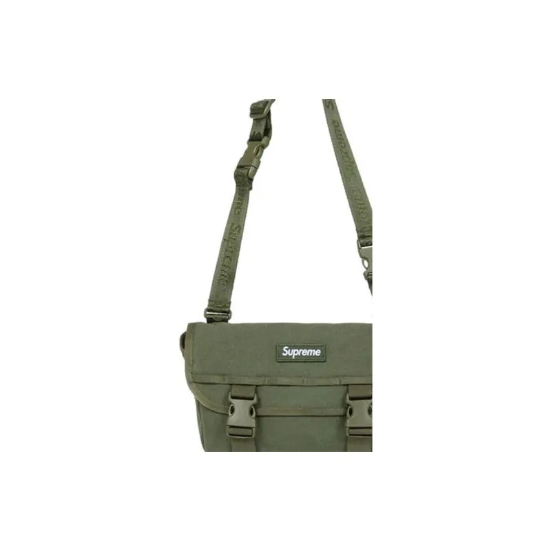 Supreme Canvas Bag, Messenger Bag, Shoulder Bag, Crossbody Bag Mini Unisex Olive Green-4