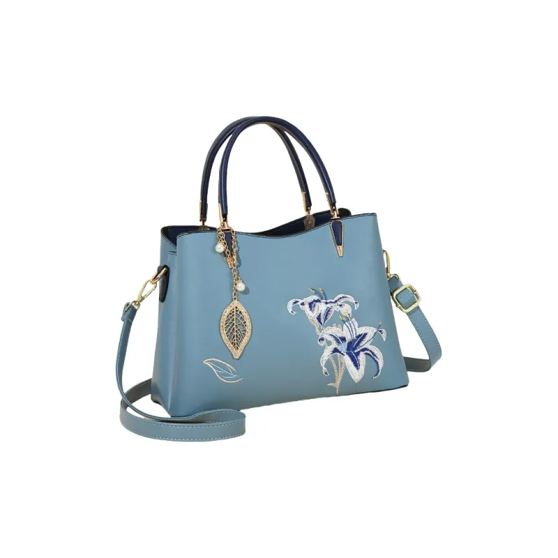 Weymond Leather Handbag Regular Women's Multicolor-3