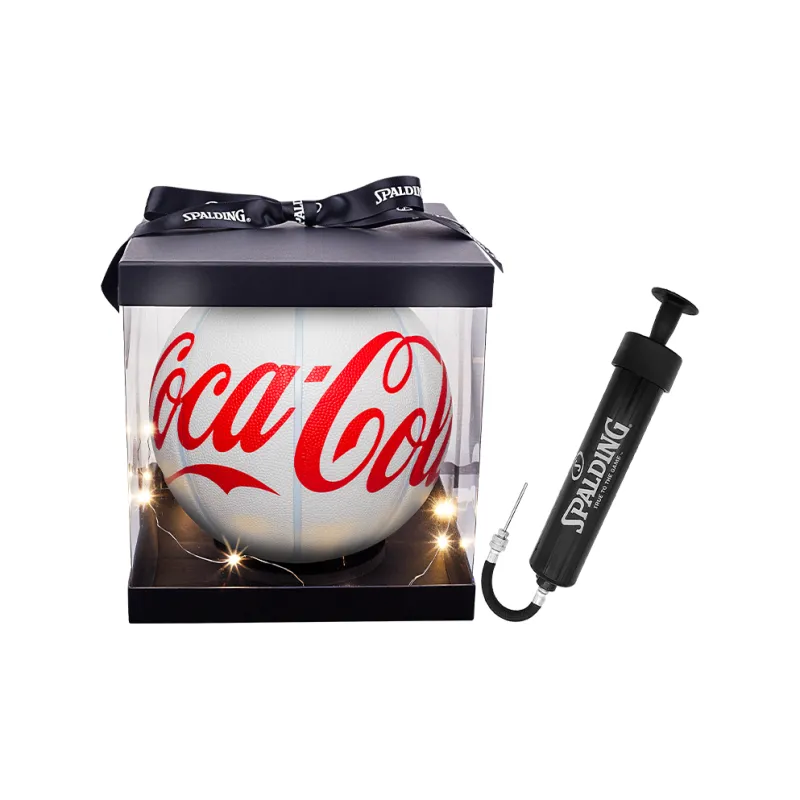SPALDING x Coca Cola Co branded Collection PU Basketball Minimalist White Size 7 Street Training Competition Unisex-6