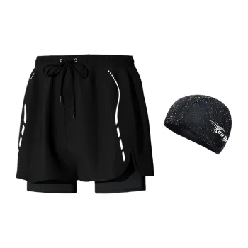 Youyou Swimming Sets Polyester, Elastane Summer Seaside Vacation Beach Parent And Kid Travel Diving Gear Men's Black