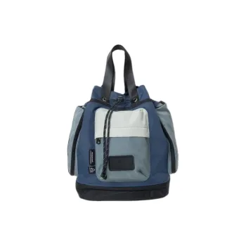 Doughnut Recycled Polyester Backpack Unisex Dark Blue & Gray