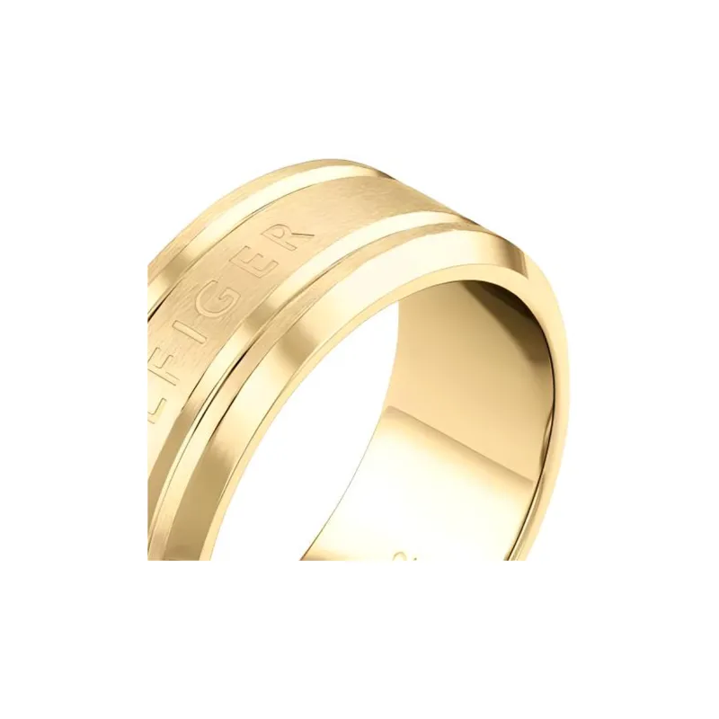 Tommy Hilfiger Stainless Steel Rings Men's Gold-1