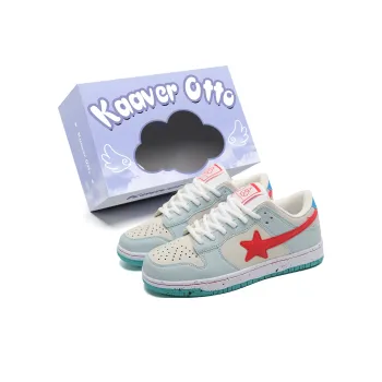 KAAVER OTTO Cushioning Lightweight Breathable Low Top Skateboard Shoes Unisex Turquoise