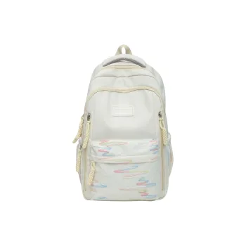 URBAN FOREST Nylon Backpack Unisex White/Black/Red/Yellow/Pink