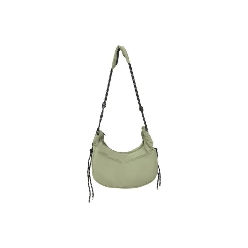 TAKI Nylon Casual Minimalist Style Dumpling Bag Regular Unisex Orange-5