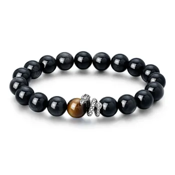 Lao Feng Xiang Obsidian Bracelets Unisex