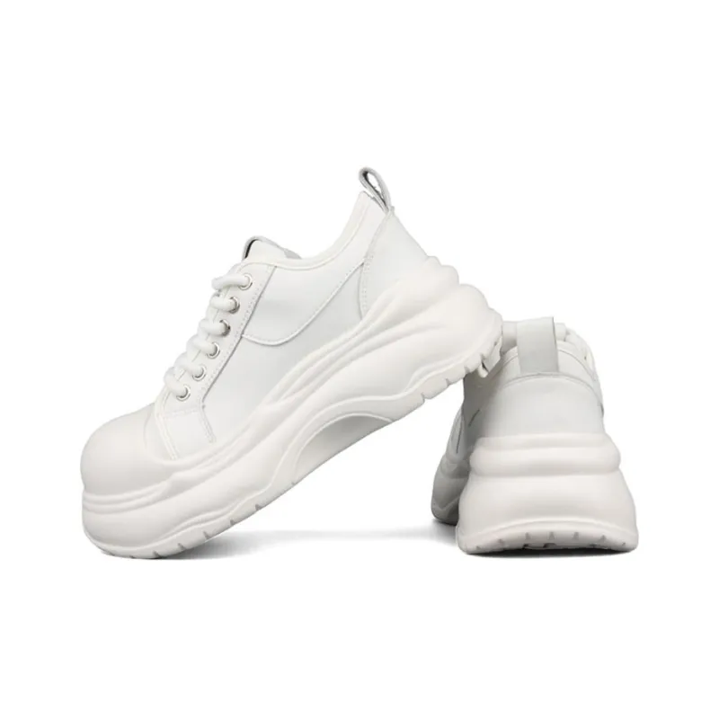 WENPU Height Increasing Lightweight Breathable Low-Top Casual Shoes Women's-1