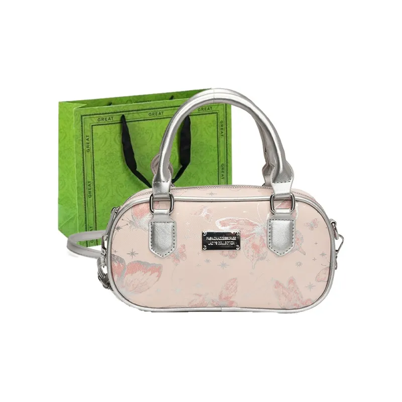 RUIPAI PU Crossbody Handbag Regular Women's Silver/Pink-7