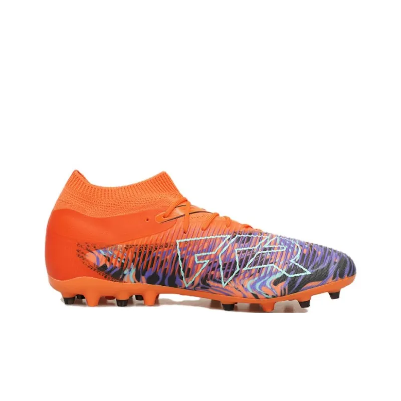 PUMA FUTURE 8 MG Rubber Short Studs Artificial Ground Wear Resistant Coverage Soccer Shoes Men's Orange Black-1