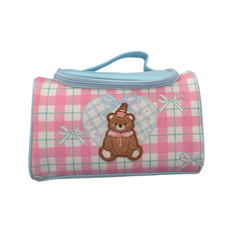 JINGEYU Girlish Heart Beauty Storage Box Portable Large Capacity Storage Toiletry Bag-6
