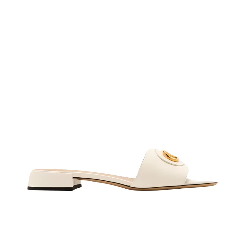 Valentino Slide Slippers Women's White-1