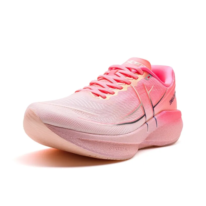 XTEP 360X 2.0 Running Shoes Women's Low Top Cherry Blossom Pink/Fluorescent Charm Red-1