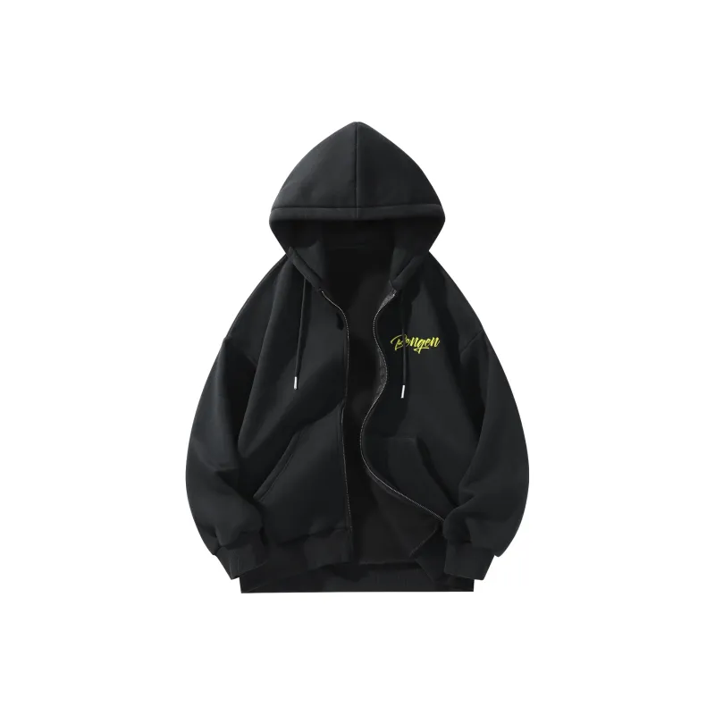 BENGEN Jackets Coats Unisex Black-3