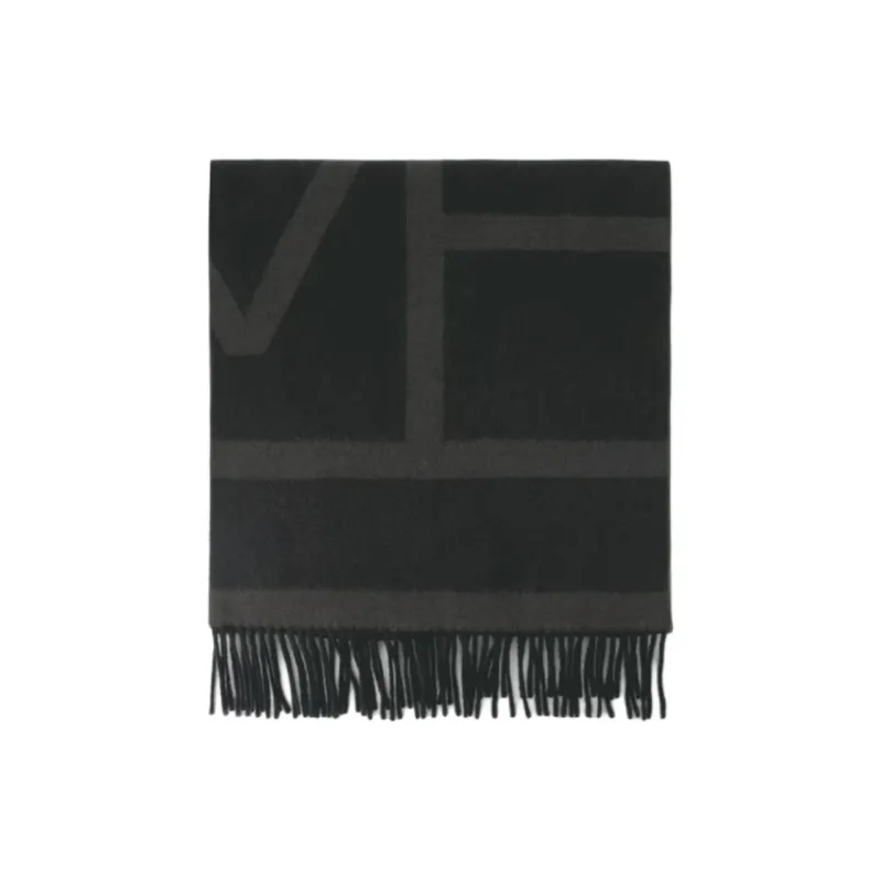 TOTEME Monogram Jacquard Wool Scarf-1