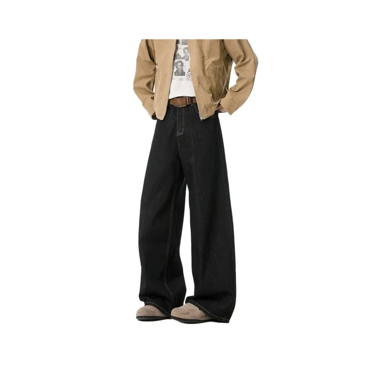 TESTUNG Fashion Versatile Jeans Unisex Classic Black-5