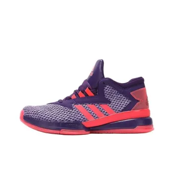 Adidas BASKETBALL Anti Slip Wear Resistant High Top Basketball Shoes Men's Fuchsia