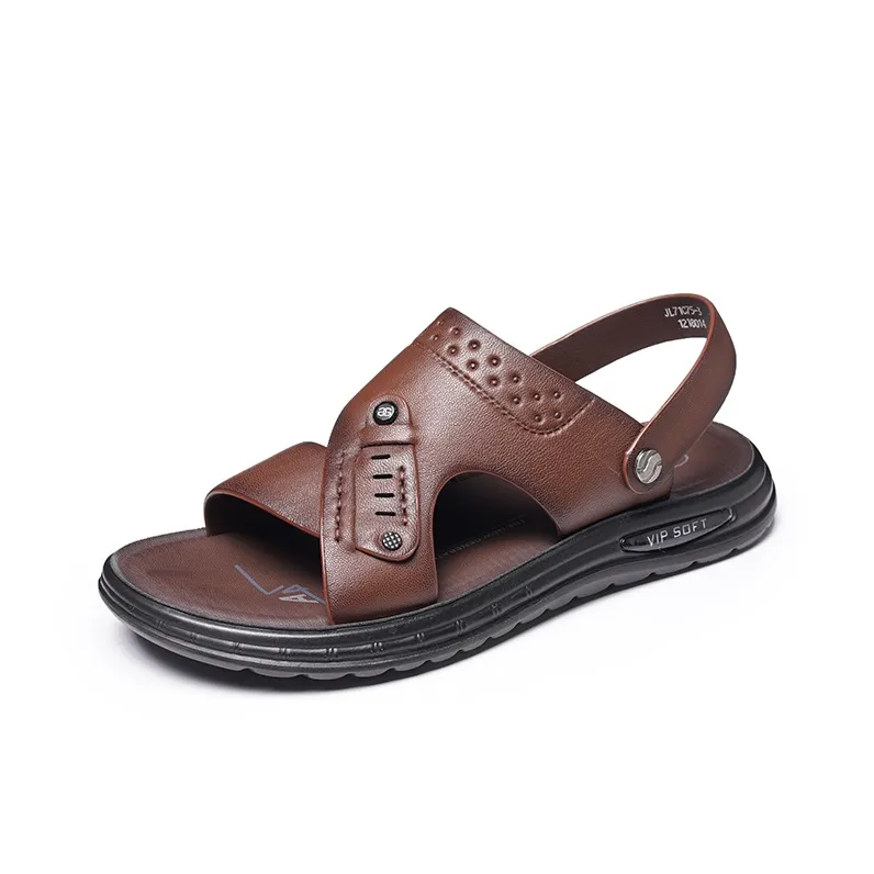 LAORENTOU Beach Sandals Men Black-5