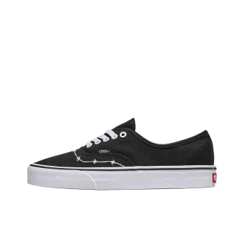 Vans Authentic Anti Slip Wear Resistant Low Top Skateboard Shoes Unisex Black White