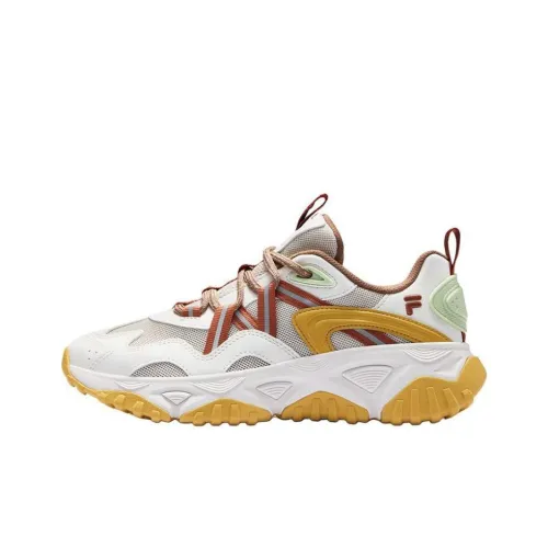 FILA FUSION FREEROAM Hiking Shoes Anti Slip Wear Resistant Low Top Chunky Sneakers Unisex Yellow
